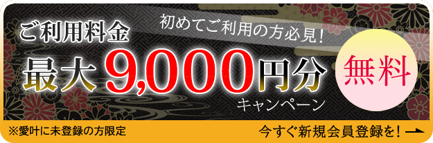 最大9,000円無料キャンペーン