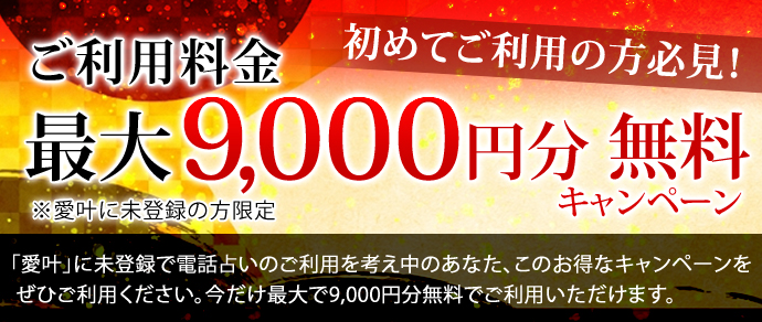 新規の人9,000円割引